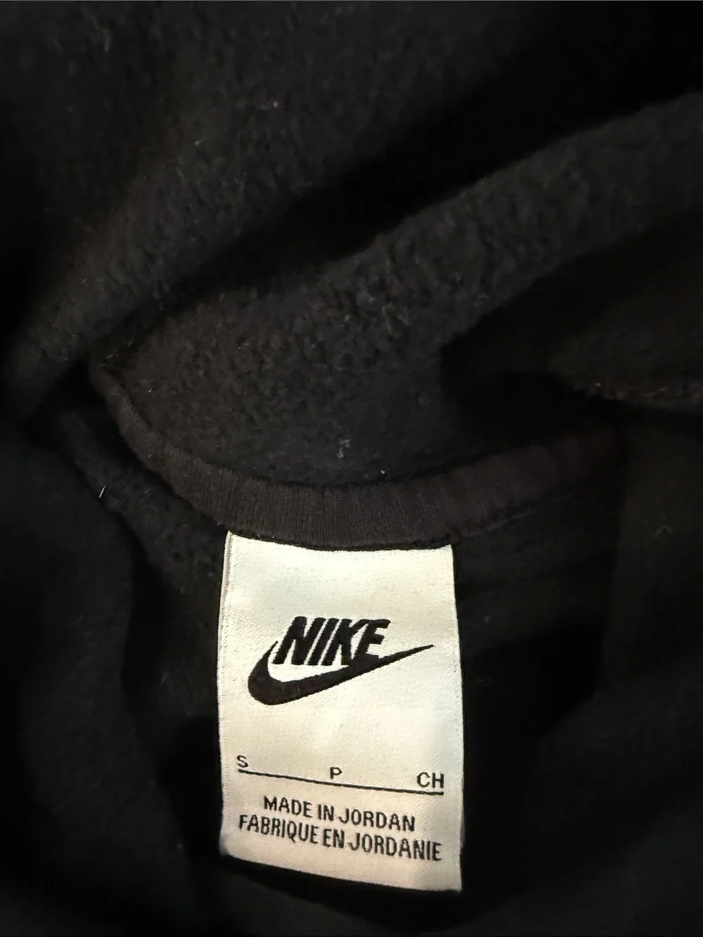 Boy’s Nike Black Hoodie with White Logo